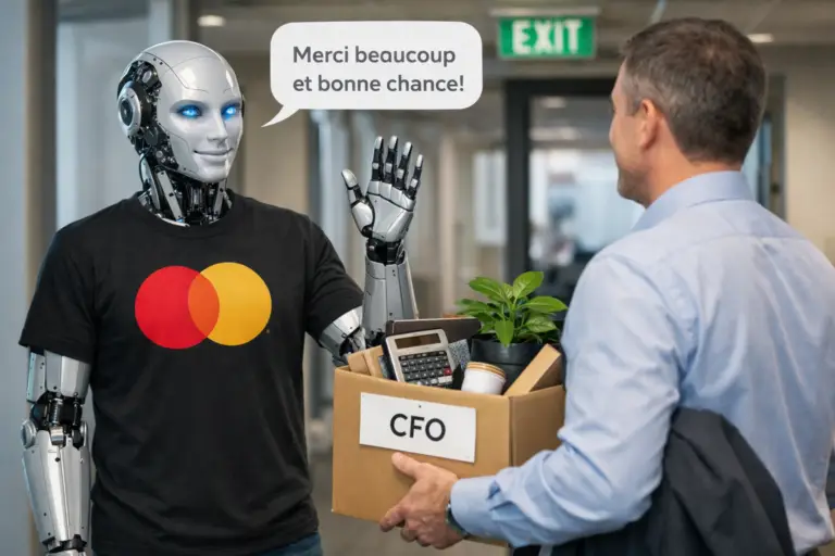 AI-opleiding voor bedrijfsleiders, een directielid dat AI gebruikt