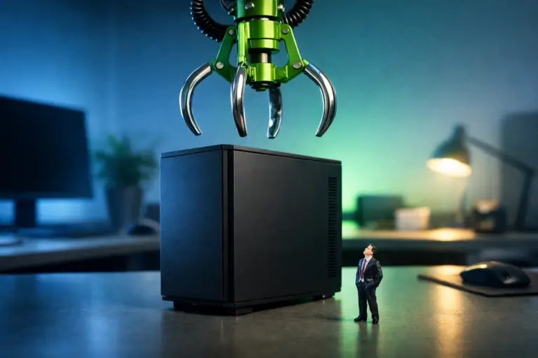 NVIDIA NemoClaw, grijpmachine en AI-kast